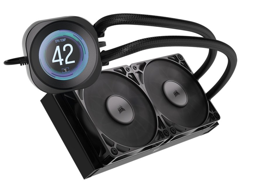 海盗船推出 NAUTILUS RS LCD 一体式水冷散热器，2.1 英寸冷头屏亮度 600nits