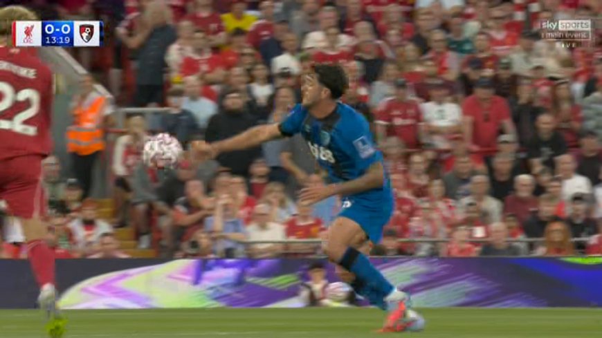 &#8216;Got away with that&#8217; &#8211; Premier League explain why Bournemouth star was not sent off despite clear handball