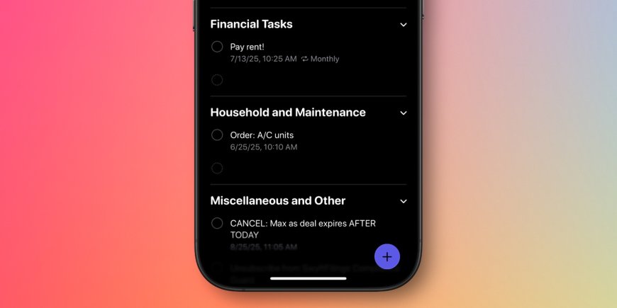 告别手动整理：苹果 iOS 26 提醒事项原生支持 AI 智能归类任务