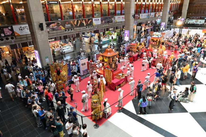 神將隨行！桃園景福宮開漳聖王神轎　首度進駐臺北車站