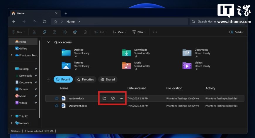微软 Win11 文件资源管理器新功能曝光：鼠标悬停显示快捷按钮