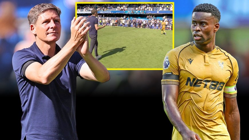 Shock footage appears to show Marc Guehi blank Crystal Palace boss Oliver Glasner