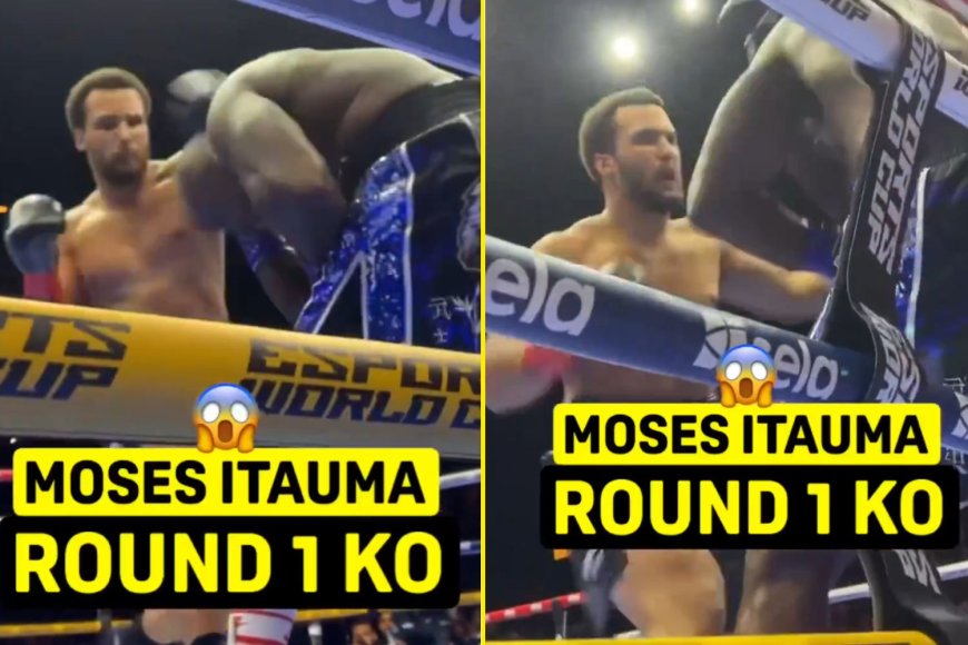 Ringside footage shows Moses Itauma&#8217;s savage KO win over Dillian Whyte in unflinching brutality