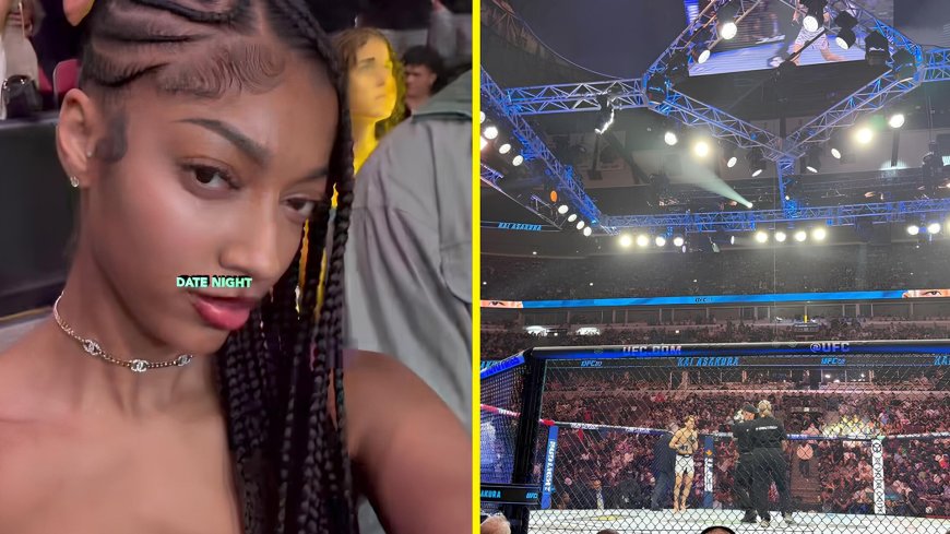 Angel Reese enjoys &#8216;date night&#8217; with mystery man at UFC event and NBA fans have wild theory about who it is