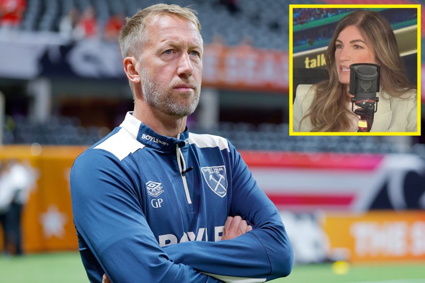 &#8216;He&#8217;s a great man&#8217; &#8211; Karren Brady backs Graham Potter as &#8216;uninspiring&#8217; manager questioned after shock West Ham defeat