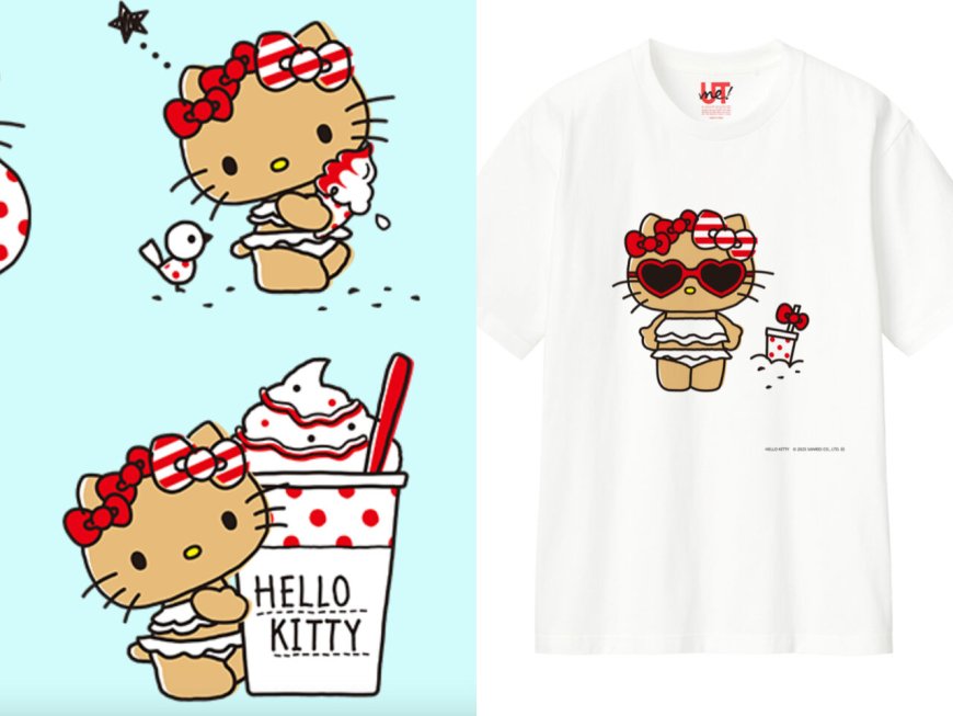 UNIQLO曬黑版Hello Kitty太萌！日本夏日限定客製化T恤＋托特包必收