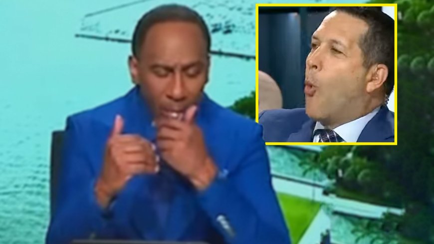 ‘Is that a tooth?’ &#8211; Stephen A. Smith leaves First Take crew in shock over bizarre on-air spitting incident