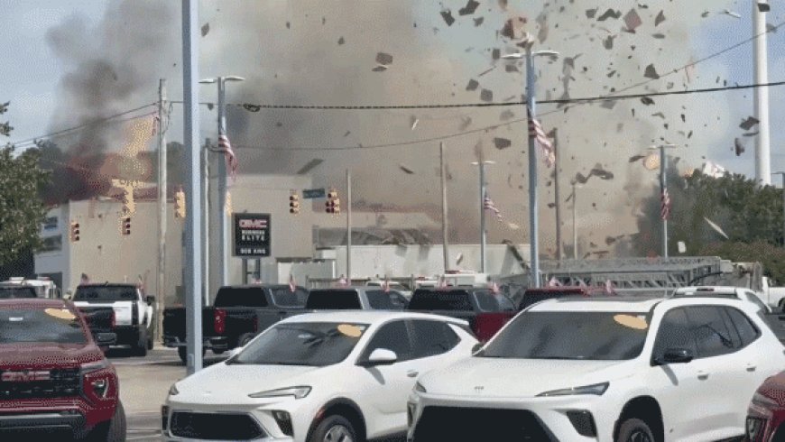 Dramatic video captures beach town explosion after hit-and-run crash, 4 firefighters injured