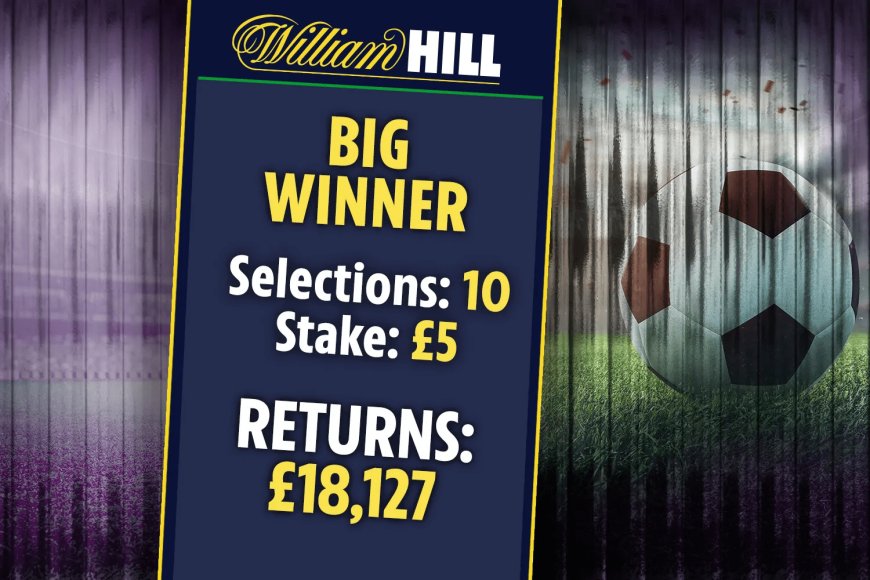 Lucky fan turns £5 into £18,000 with 10-fold acca victory on opening weekend
