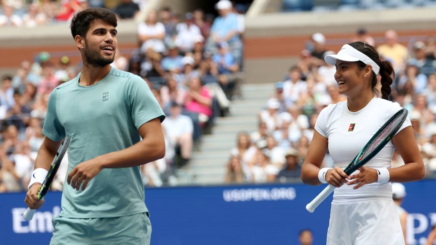 Emma Raducanu and Carlos Alcaraz rumours bluntly shut down by ex-tennis star on live TV