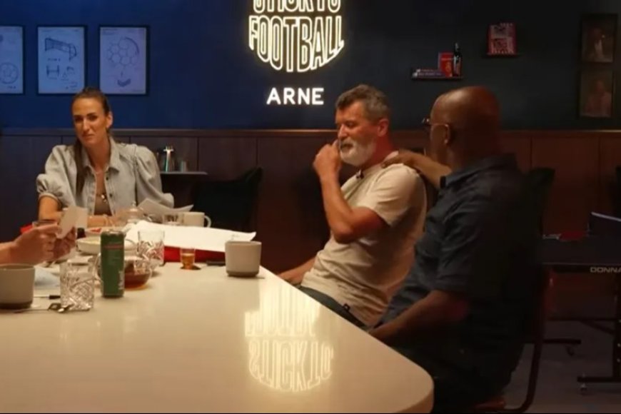 &#8216;Beautiful&#8217; &#8211; Roy Keane comforted by Ian Wright after fighting back tears in rare display of emotion