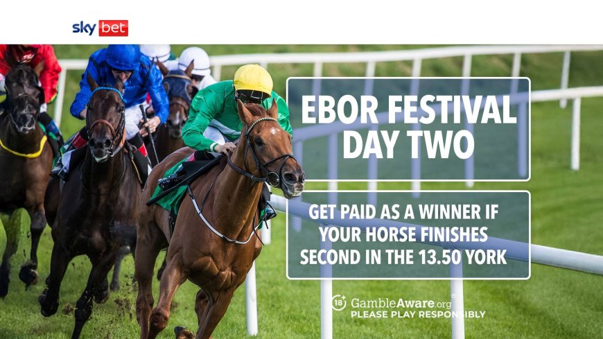 Ebor Festival: Get paid as a winner if your horse finishes second in the 1.50 at York today