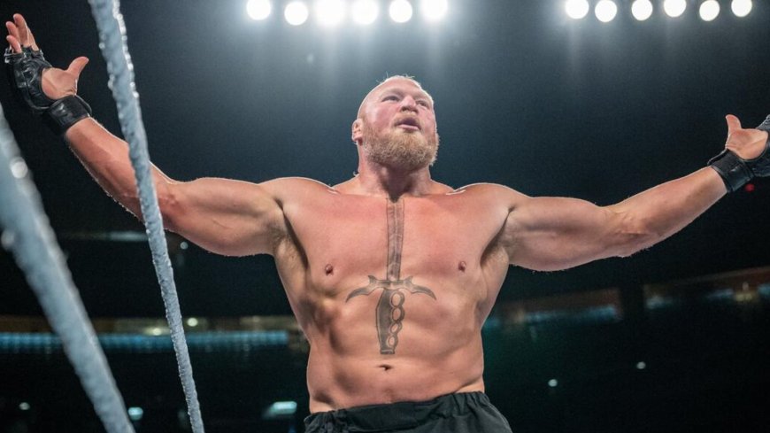 Off-script WWE chaos saw Brock Lesnar stun fans with real punch that left rival dazed
