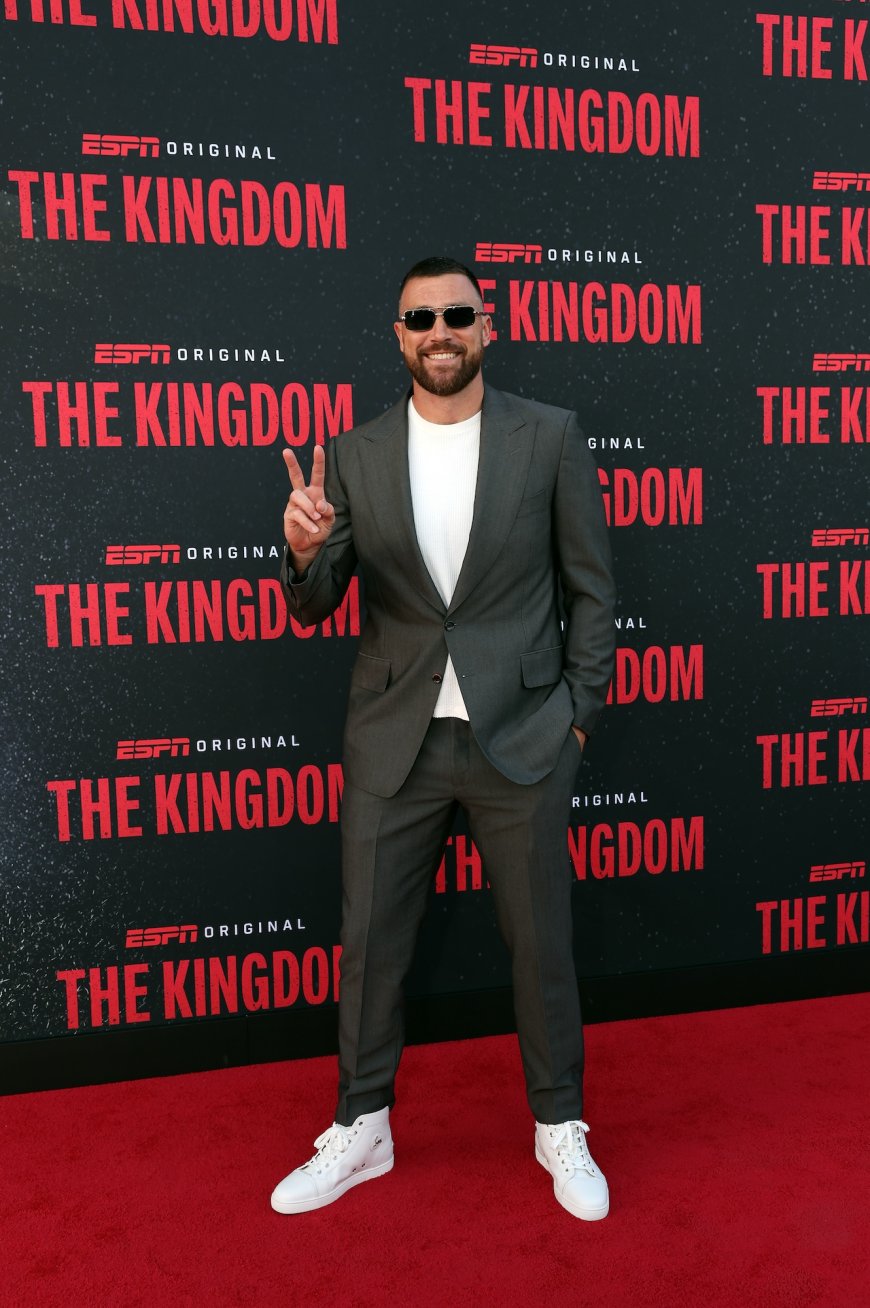 Travis Kelce Joined by Parents Donna and Ed at ‘The Kingdom’ Premiere