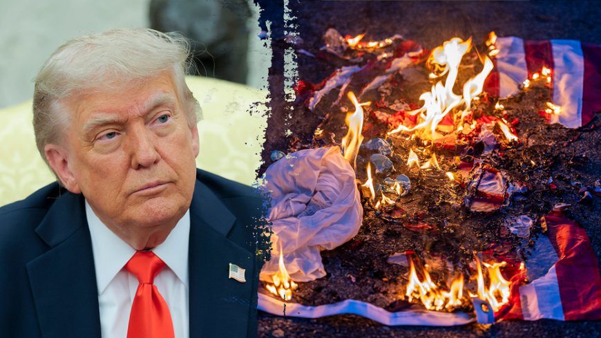 Trump’s flag-burning order draws rare fire from conservatives