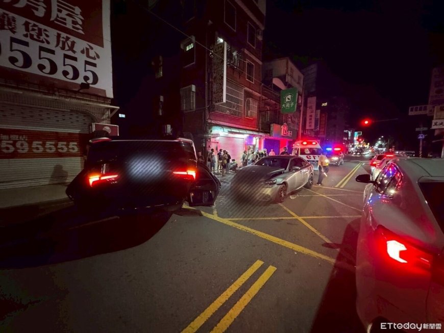 苗栗25歲男分神攔腰撞！BMW休旅側翻...1大2小驚魂