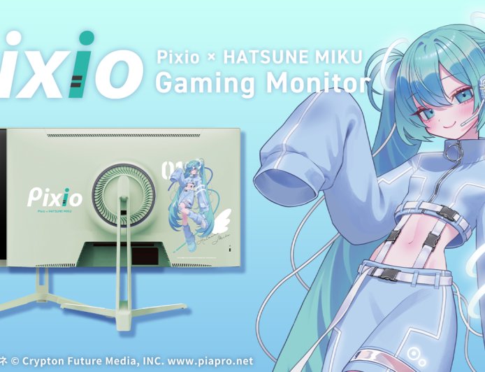 Pixio 推出初音未来联名显示器：薄荷绿配色 + 主题绘画，27 英寸 180Hz WQHD