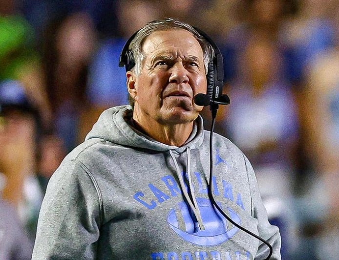 Jordon Hudson enjoys Bill Belichick's UNC debut in suite with Randy Moss as celebrities flock to Chapel Hill