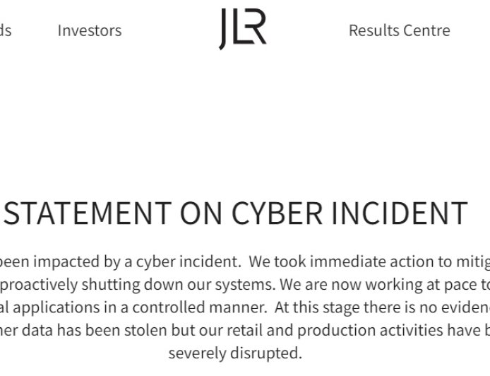 捷豹路虎遭遇网络攻击：“严重扰乱”生产，没有证据表明客户数据被盗