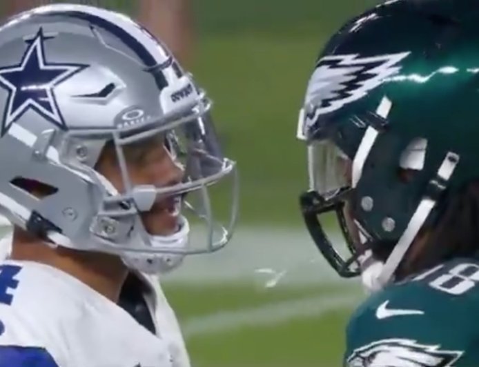 Eagles All-Pro defender spits on Dak Prescott and gets ejected before a snap is played and stuns crowd on banner night