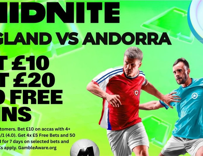 England vs Andorra: Enjoy the World Cup 2026 qualifier with Midnite&#8217;s welcome offer