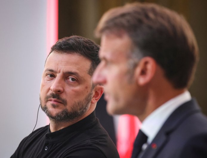 马克龙对美国支持基辅安全表示乐观 26国承诺派兵