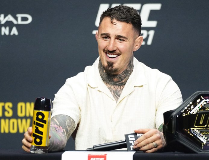 Tom Aspinall left taken aback by boos as he receives hostile reception during first Ciryl Gane face-off ahead of UFC 321