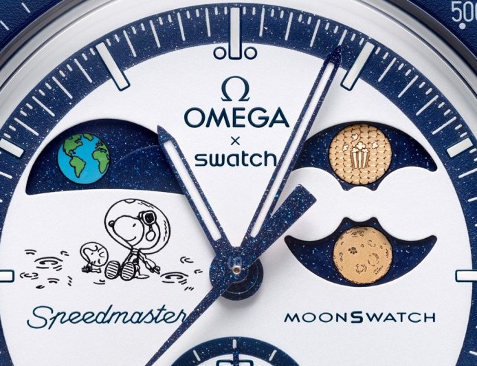 只賣一天的Swatch史努比錶又來了 月相的爆米花呼應「玉米月」