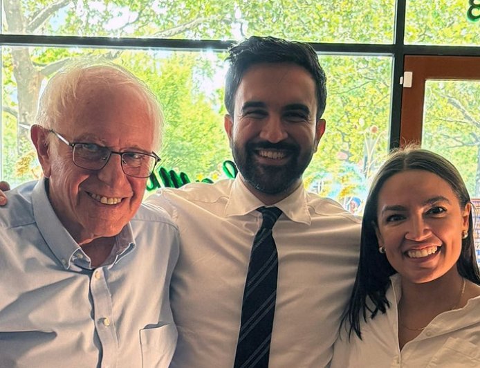 Viral photo shows Bernie Sanders, AOC and Mamdani together in NYC ahead of 'Fighting Oligarchy' rally