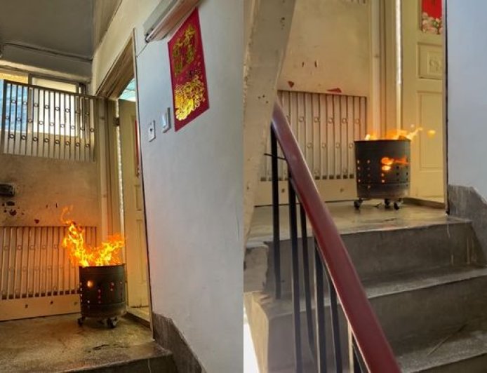 鄰居普渡拜拜「樓梯口燒金紙」！公寓住戶嚇傻：是不是太超過？