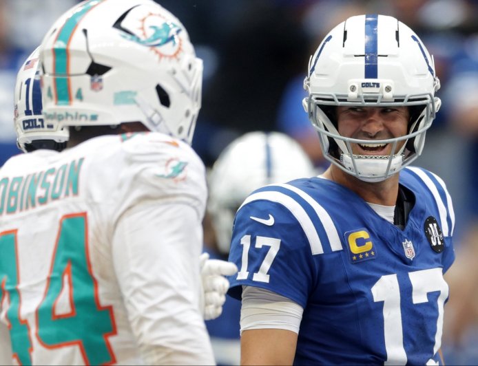 Daniel Jones outperforms Brady and Manning to snap Colts curse and pile pressure on Dolphins &#8216;clown show&#8217;