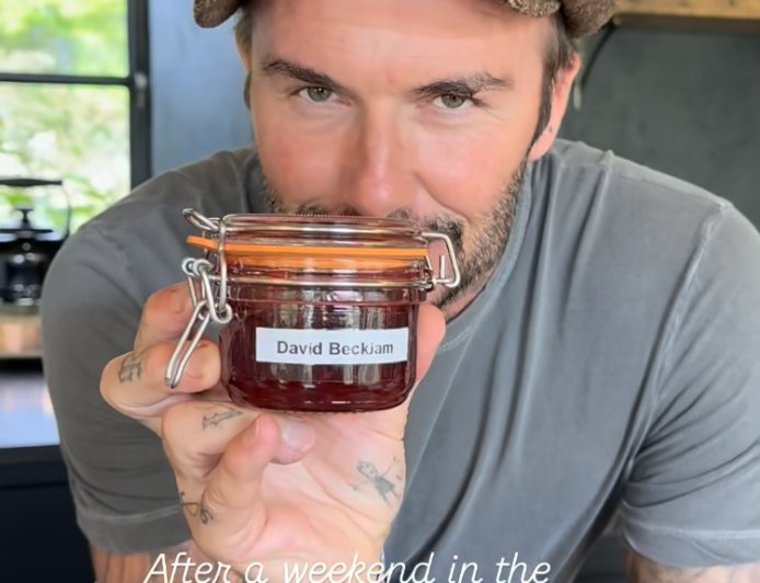 David Beckham Channels Inner Meghan Markle, Shows Off Homemade 'Beckjam'