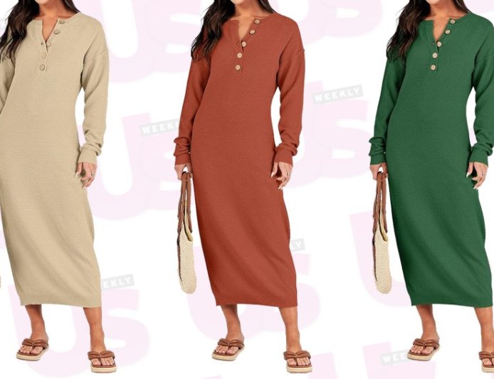 The Sweater Dress Curvy Shoppers Keep Buying Is on Sale for 50% Off