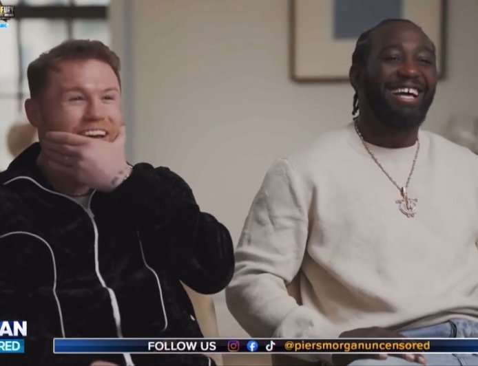 Canelo Alvarez visibly taken aback as he finds out how many children Terence Crawford has