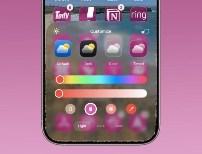 苹果 iOS 26 新增图标变色功能:可自动匹配 iPhone 17 / Pro 系列手机保护壳颜色,需配合 MagSafe 使用