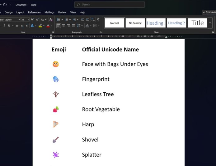 微软 Win11 24H2 引入 Emoji 16.0:新增指纹等 7 个表情,总数达 3790 个