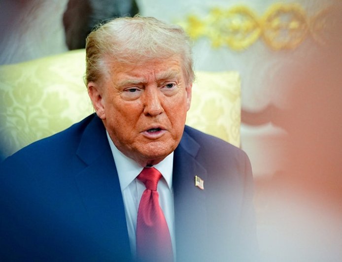 As Trump’s bawdy birthday message to Jeffrey Epstein appears, he still insists he never sent it