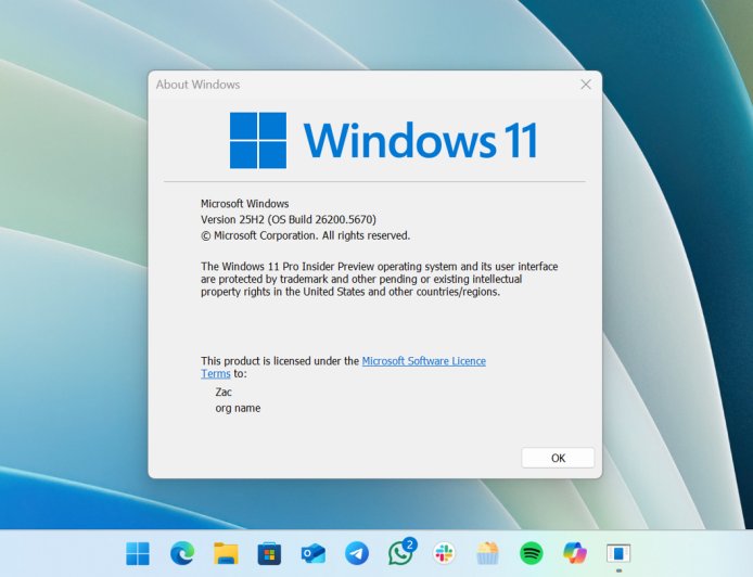 微软 Windows 11 系统 25H2 版 ISO 镜像现已于 RP 通道上线