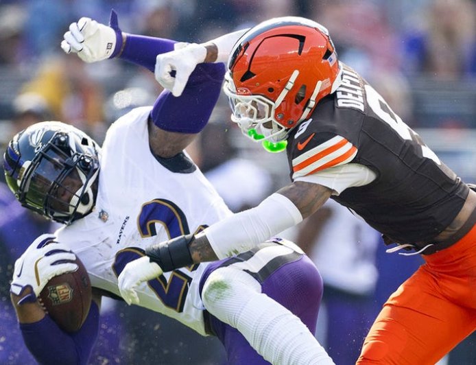 Derrick Henry responds after Browns' Grant Delpit talks ease of tackling Ravens star