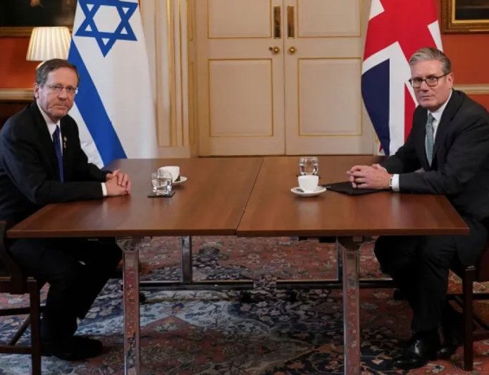 呼吁逮捕赫尔佐格：英国人以此欢迎以色列总统的访问