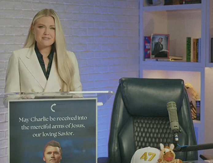 Erika Kirk delivers moving tribute to husband, Charlie: 'I will never let your legacy die'