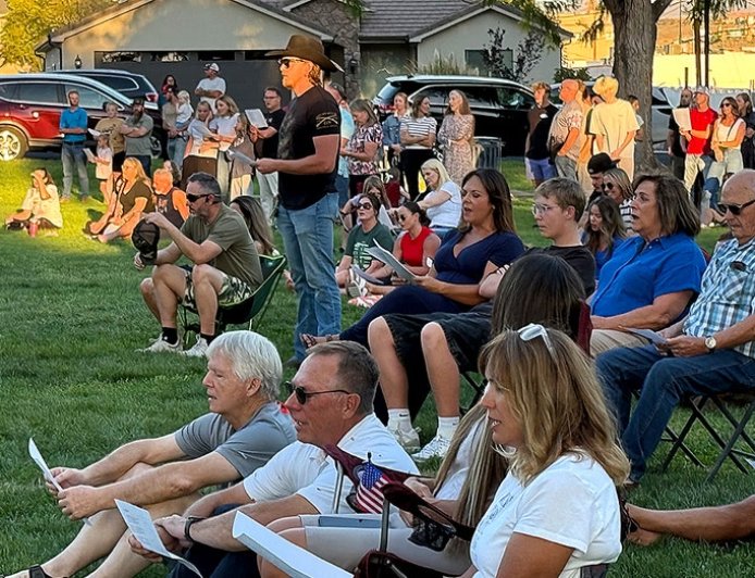 Vigil for Charlie Kirk held in alleged gunman's Utah hometown draws hundreds of mourners