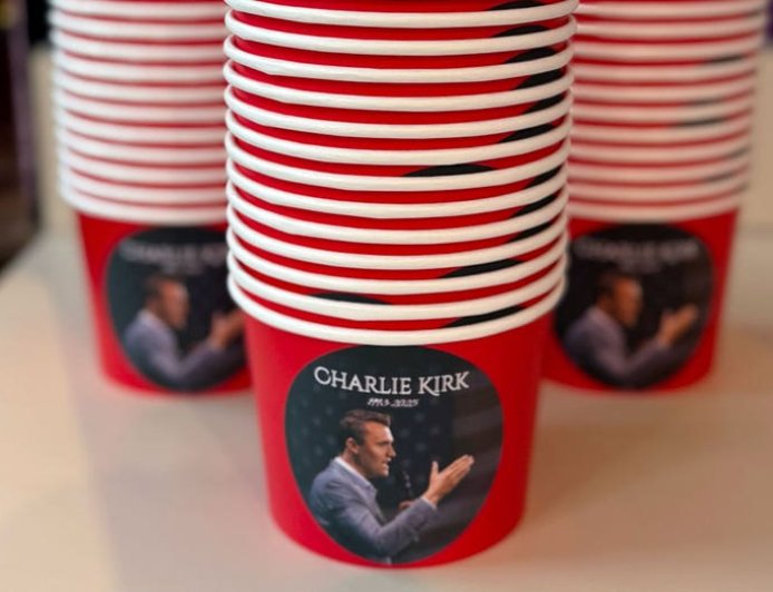 Frozen yogurt business pays tribute to 'martyr' Charlie Kirk as product flies 'off the shelves'