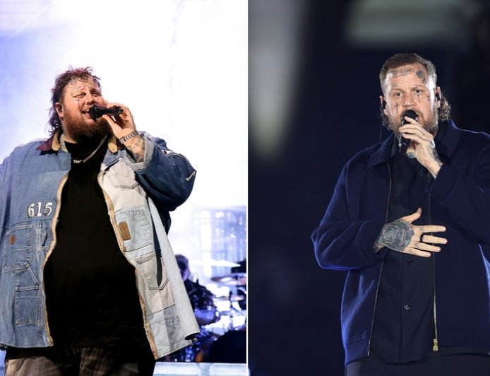 Jelly Roll celebrates weight loss milestone with designer outfit photos on social media