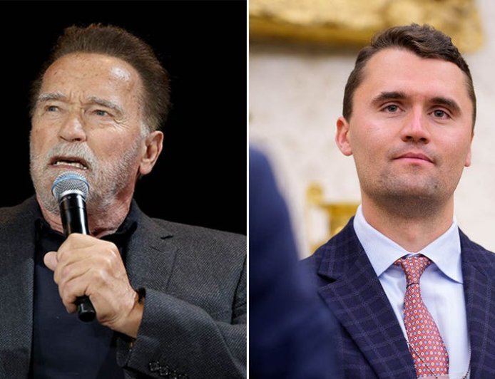 Arnold Schwarzenegger warns America is approaching democracy 'cliff' after Charlie Kirk assassination