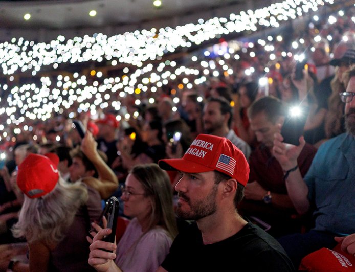 Red hats and chants of 'USA' mark vigil honoring slain conservative leader Charlie Kirk: 'Act'