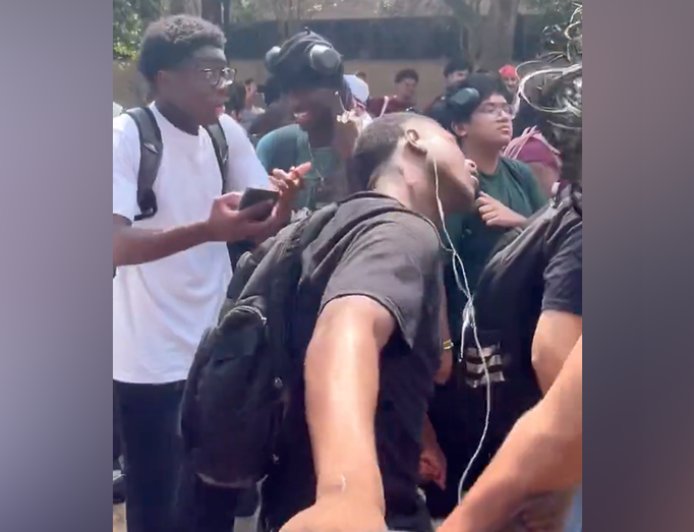 Student expelled after being caught on video acting out Charlie Kirk's assassination at Texas State vigil