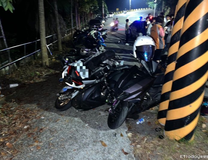 朝陽科大學生山道騎車過彎失控　6車看夜景聊天衰被撞釀6傷