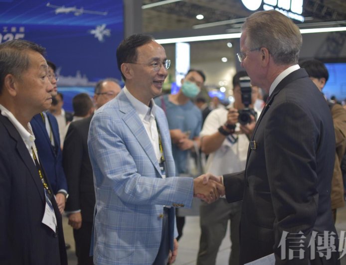 朱立倫拜訪洛克希德馬丁　翁章梁見證法億半導體和亞創簽約