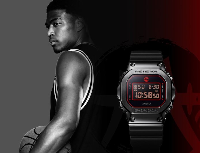 G-SHOCK 五度聯名NBA球星八村壘　姓名結合武士刀Logo好搶眼